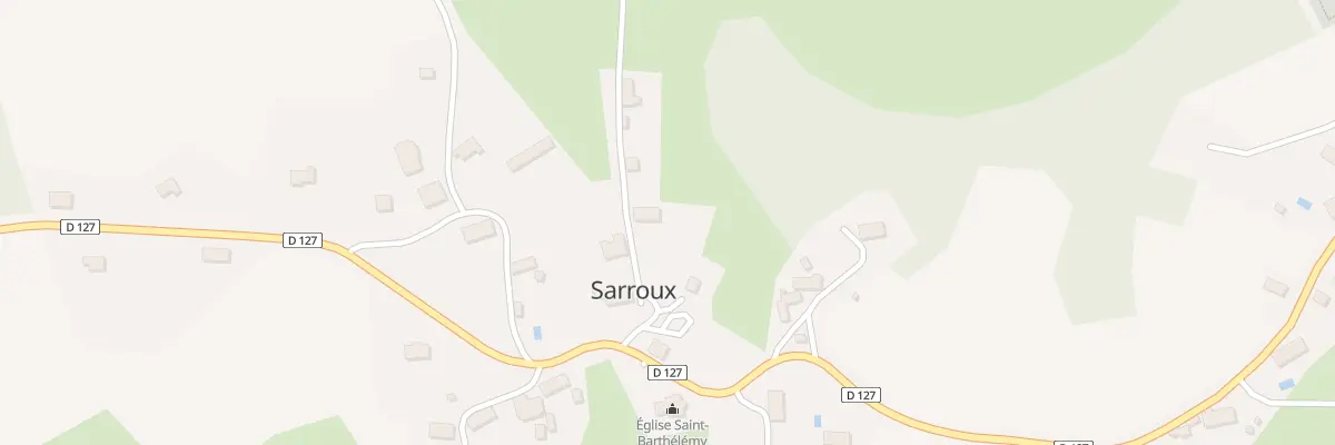 Plan du 60 Le Bourg de Sarroux à Sarroux - Saint Julien