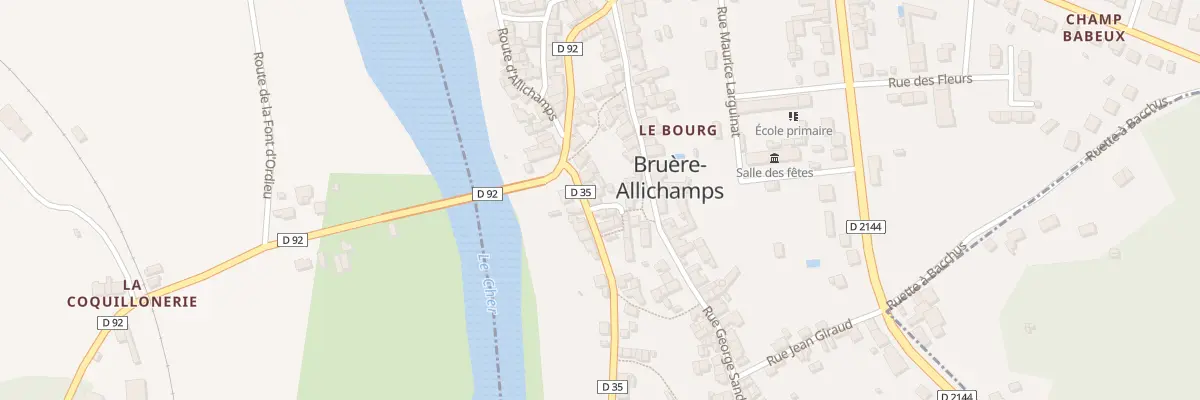 Plan du 9 Rte de Noirlac à Bruère-Allichamps