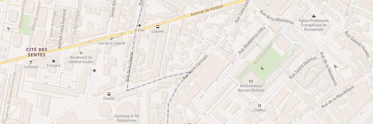 Plan du 80 Rue Saint - Germain à Romainville