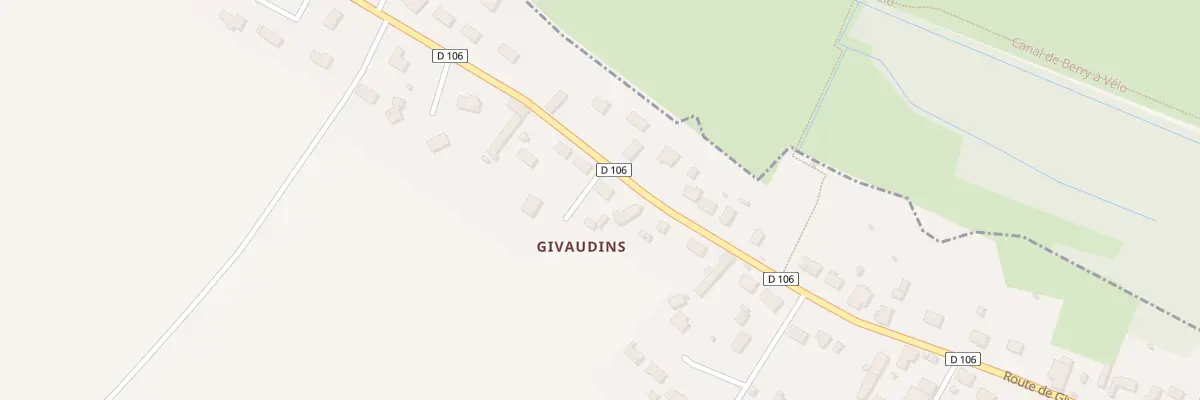 Plan du 49 Givaudins à Plaimpied-Givaudins