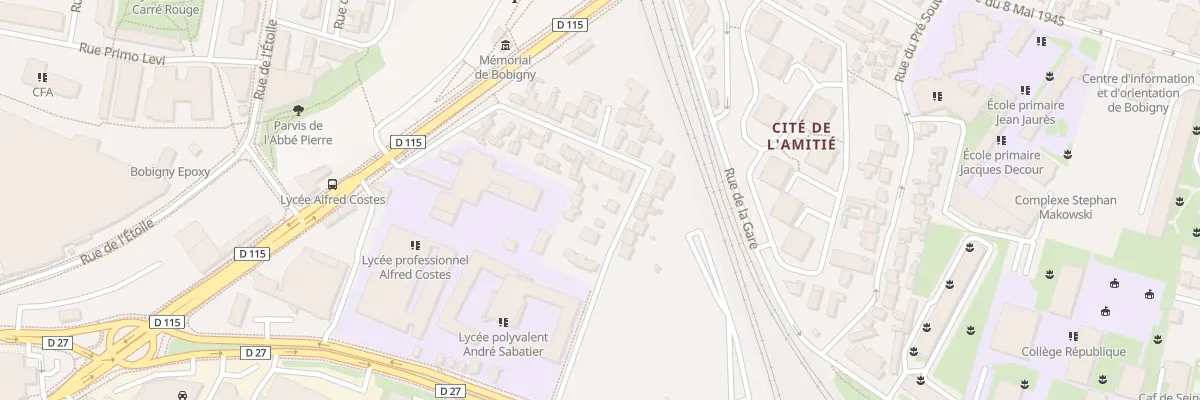 Plan du 35 All de la République à Bobigny