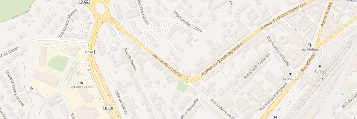Plan du 10 Av de la Liberté à Aurillac