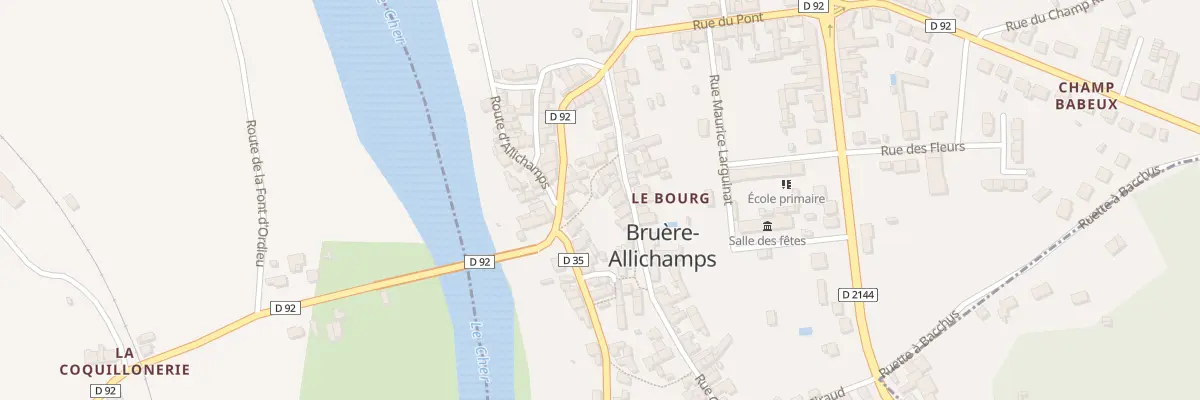 Plan du 14 Rue George Sand à Bruère-Allichamps