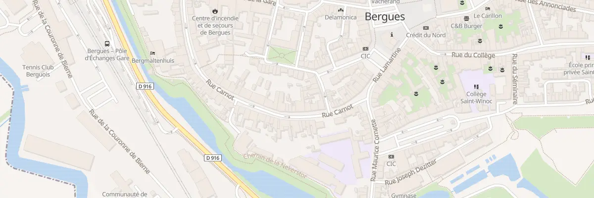 Plan du 54 Rue Carnot à Bergues