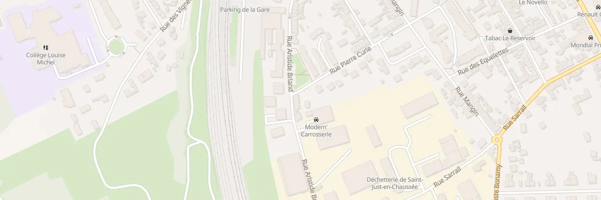 Plan du 1 Rue Pierre Curie à Saint-Just-en-Chaussée