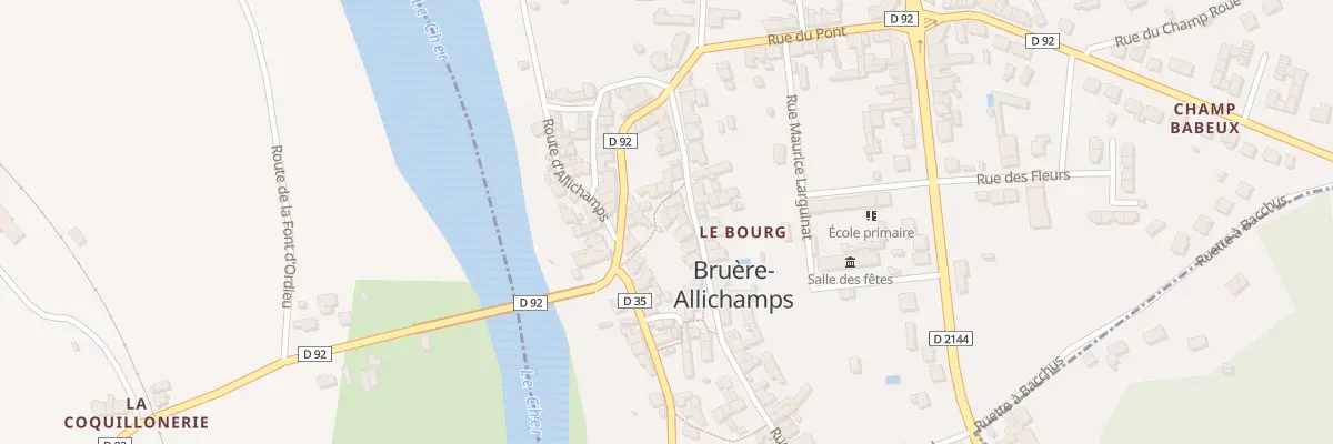 Plan du 12 Rue George Sand à Bruère-Allichamps