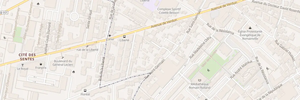 Plan du 70 Rue Saint - Germain à Romainville