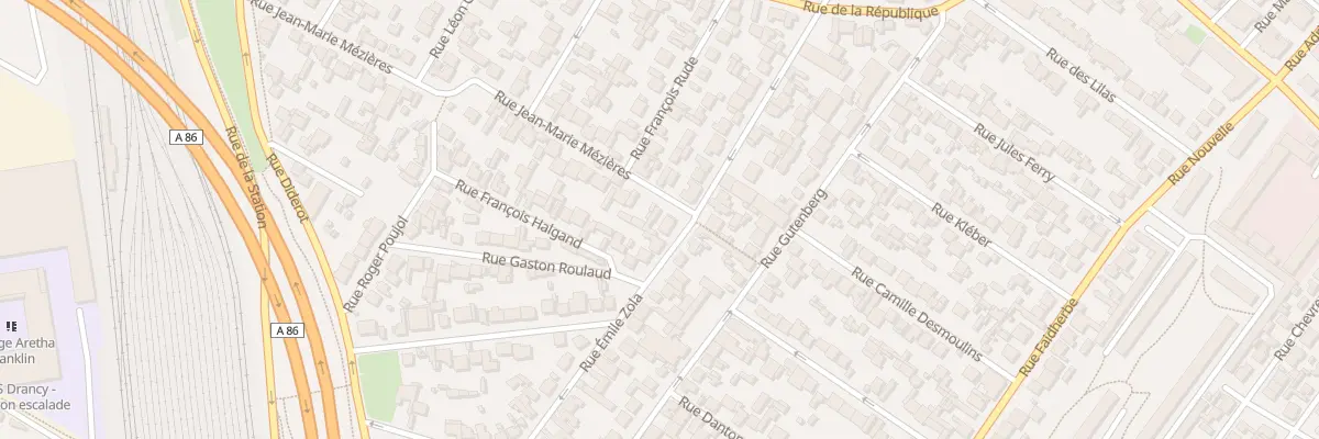 Plan du 3 Rue Jean Marie Mezieres à Drancy