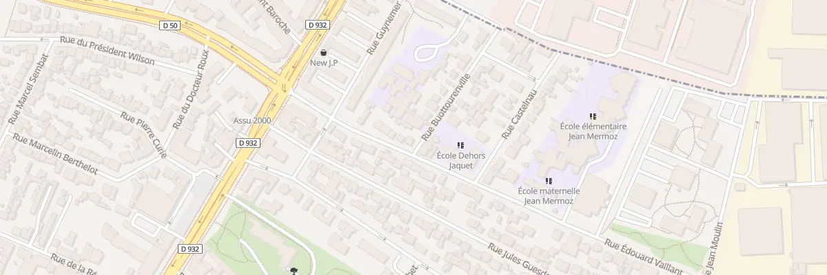 Plan du 17 Rue Edouard Vaillant au Bourget