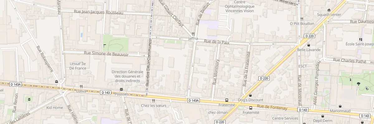 Plan du 15 Rue de Belfort à Vincennes