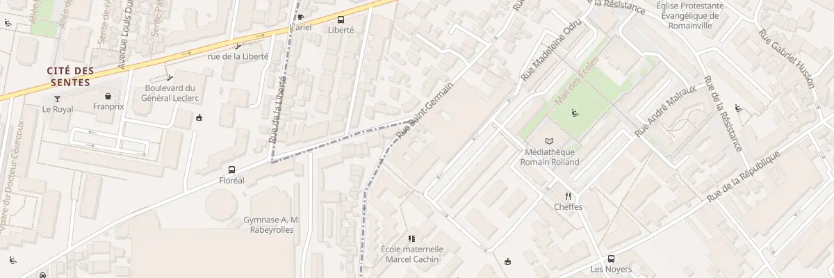 Plan du 87 Rue Saint - Germain à Romainville