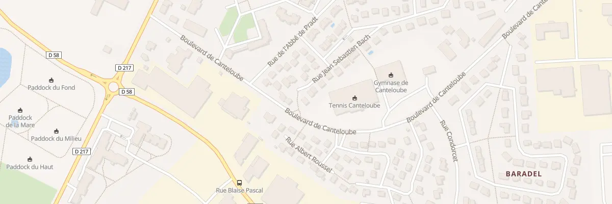Plan du 55 Rue Jean Sébastien Bach à Aurillac