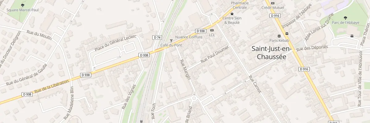 Plan du 9 Rue Mangin à Saint-Just-en-Chaussée