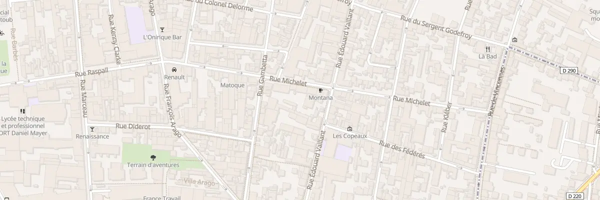 Plan du 51 Rue Michelet à Montreuil