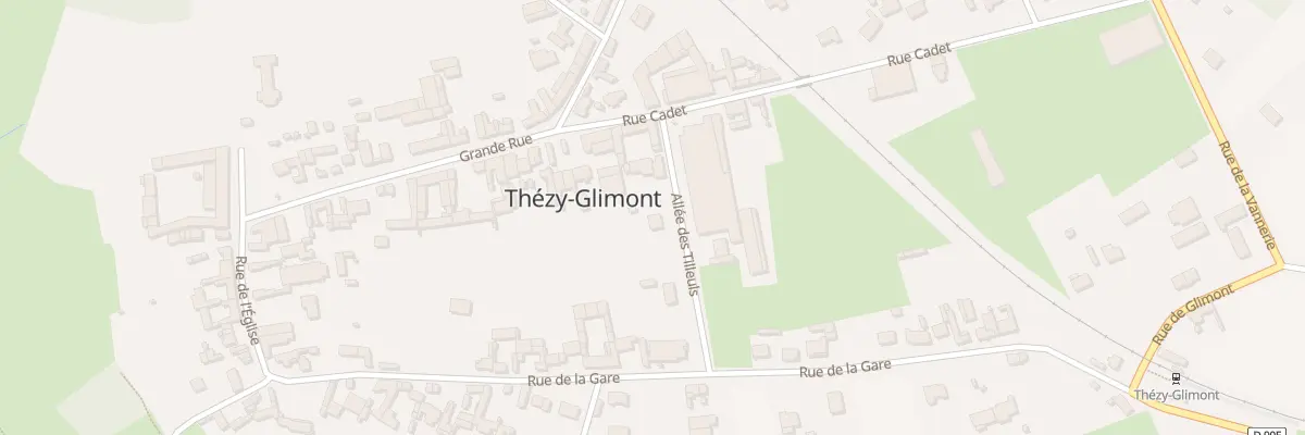 Plan du 4 All des Tilleuls à Thézy-Glimont