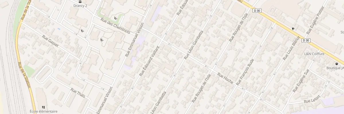 Plan du 57 Rue Hoche à Drancy