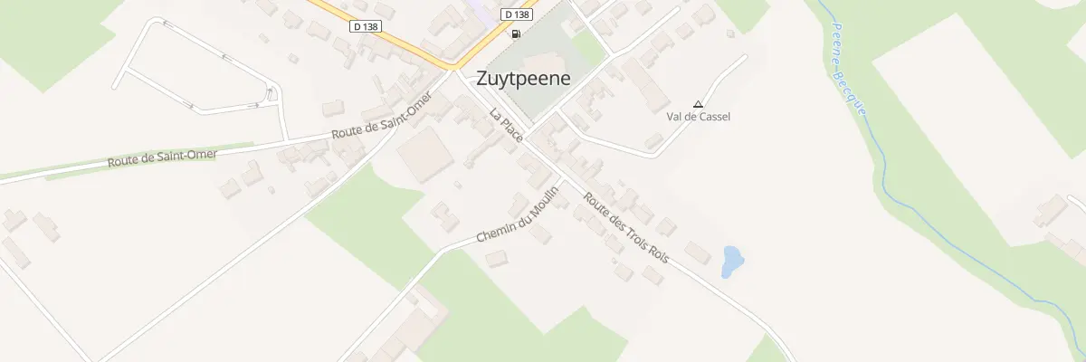 Plan du 384 Vc La Place à Zuytpeene