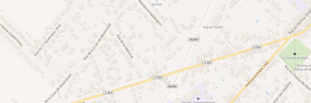 Plan du 25Q Rue de la Croix de Mauconseil à Aubigny-sur-Nère