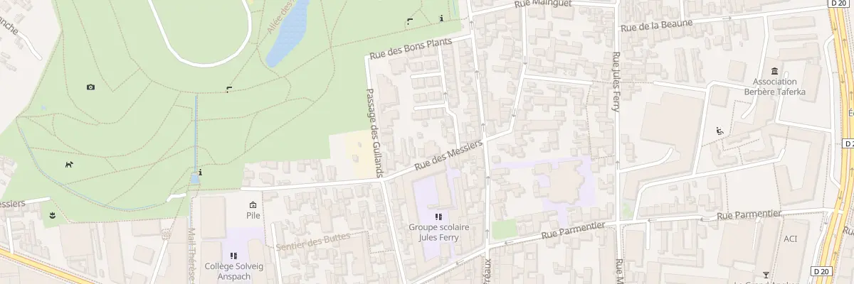 Plan du 18 Rue des Messiers à Montreuil