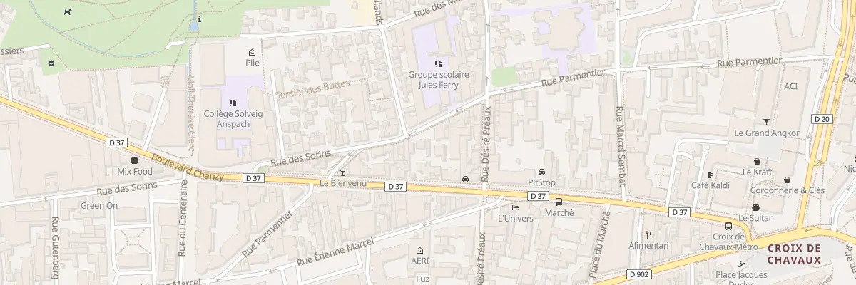 Plan du 79 Rue Parmentier à Montreuil