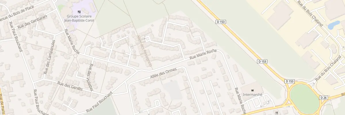 Plan du 47 Rue Marie Roche à Lisses