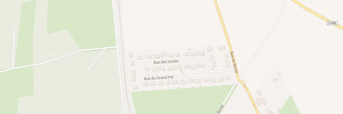 Plan du 16 Rue des Saules à Thézy-Glimont