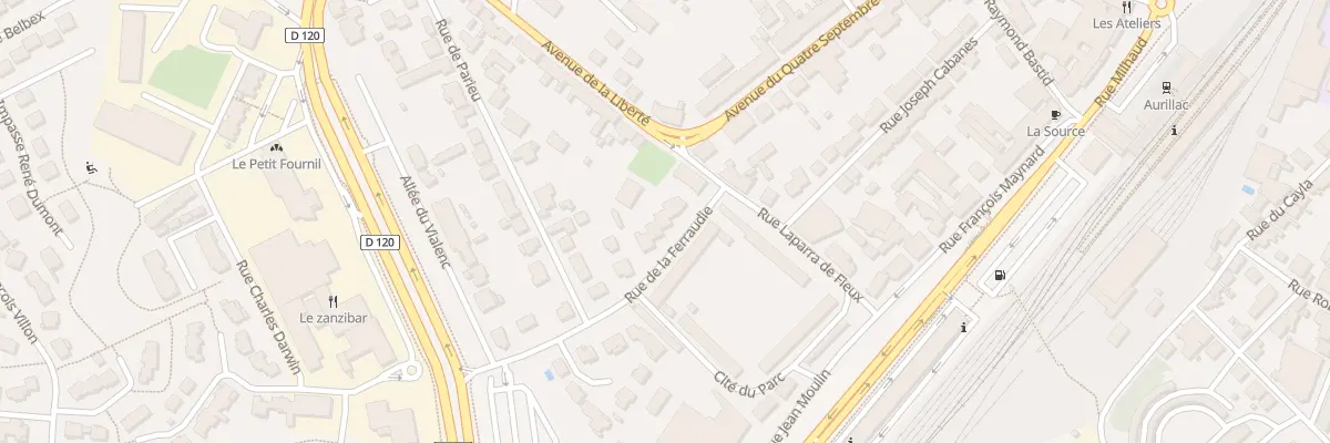 Plan du 8 Rue de la Ferraudie à Aurillac