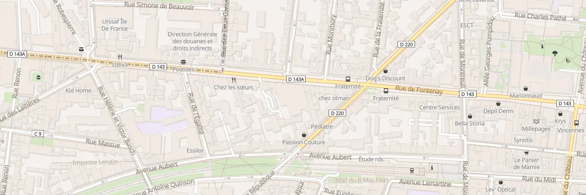 Plan du 157 Rue de Fontenay à Vincennes