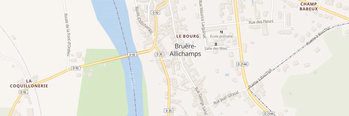 Plan du 24 Rue George Sand à Bruère-Allichamps