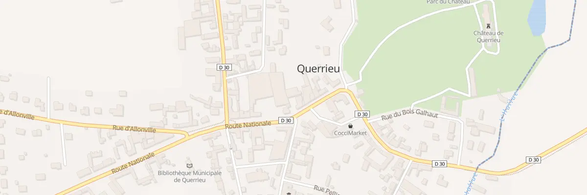 Plan du 28 Rte Nationale à Querrieu