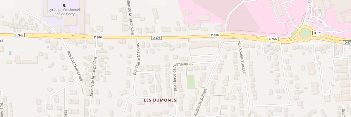 Plan du 6 Rue Hervé de Primauguet à Bourges
