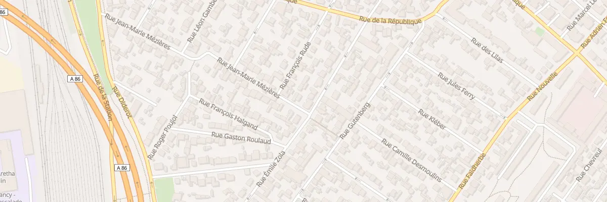 Plan du 4 Rue Jean Marie Mezieres à Drancy