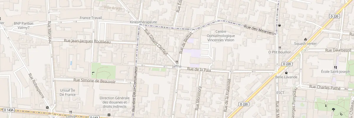 Plan du 23B Rue de Belfort à Vincennes