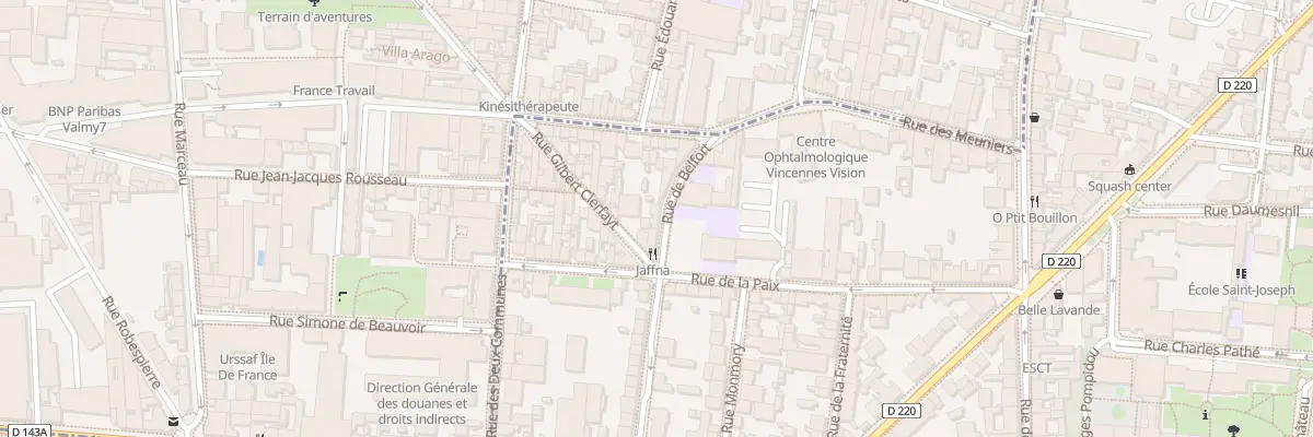 Plan du 23T Rue de Belfort à Vincennes