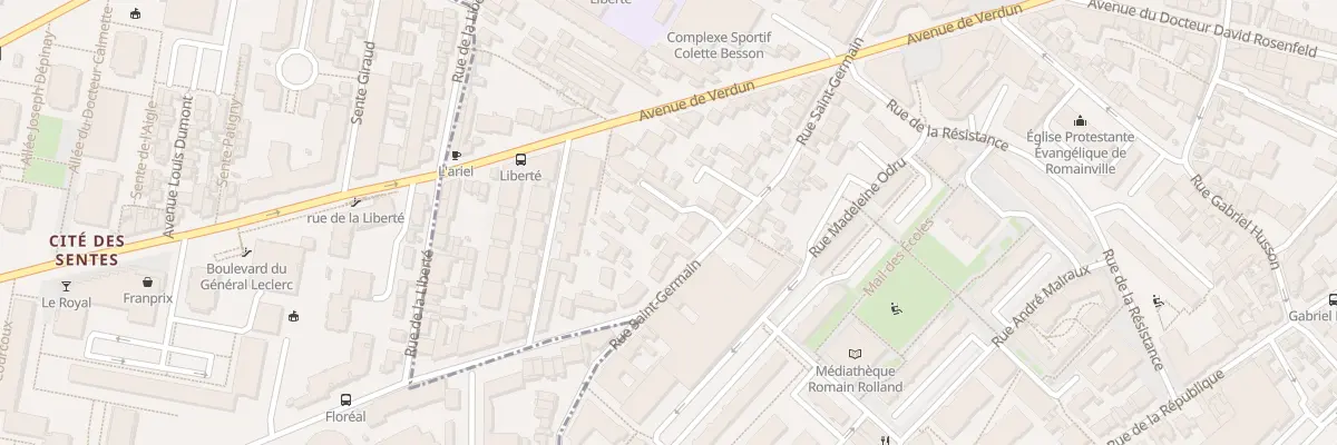 Plan du 68 Rue Saint - Germain à Romainville