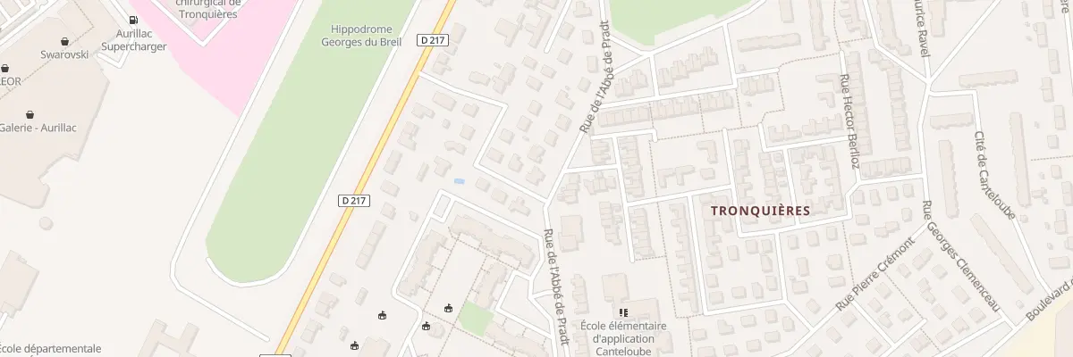 Plan du 30 Rue de l’Abbé de Pradt à Aurillac