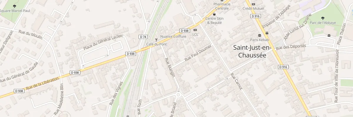Plan du 22 Rue Paul Doumer à Saint-Just-en-Chaussée