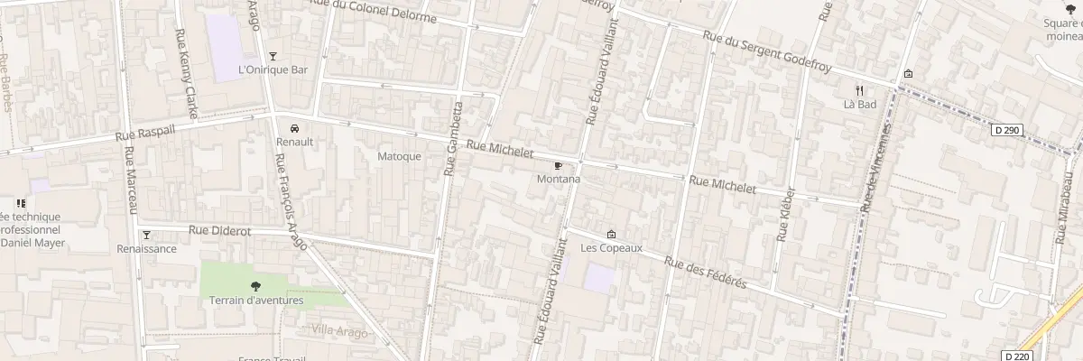 Plan du 47 Rue Michelet à Montreuil