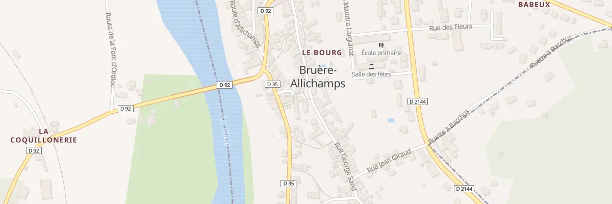 Plan du 28 Rue George Sand à Bruère-Allichamps