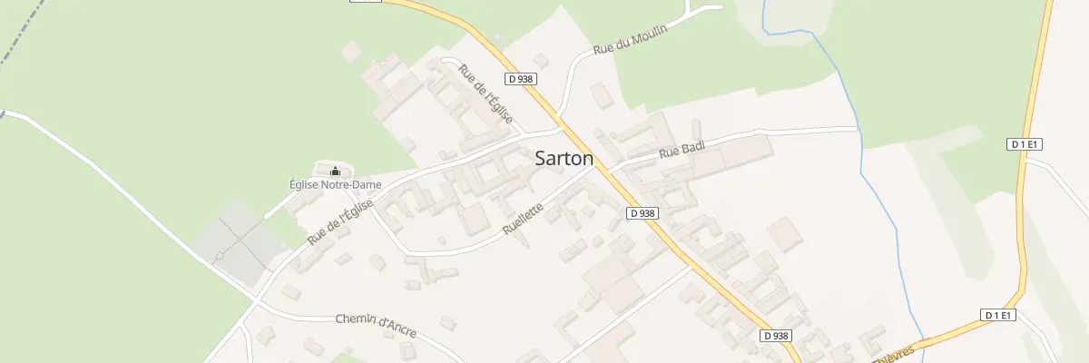 Plan du 4 Rte d’Albert à Sarton
