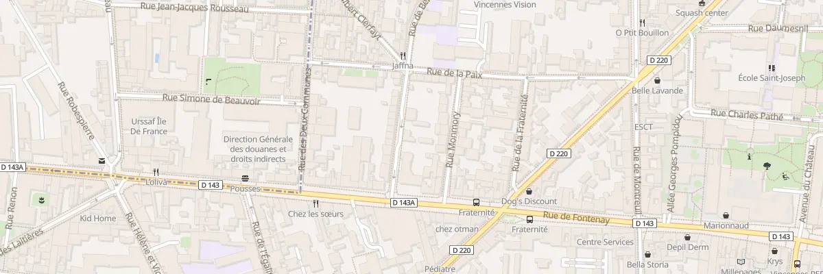 Plan du 4 Rue de Belfort à Vincennes