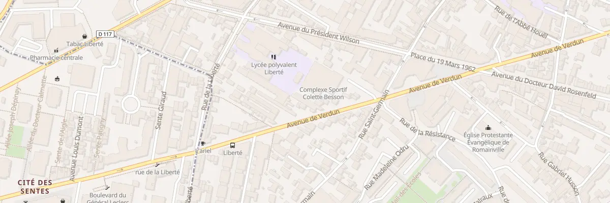 Plan du 84 Av de Verdun à Romainville