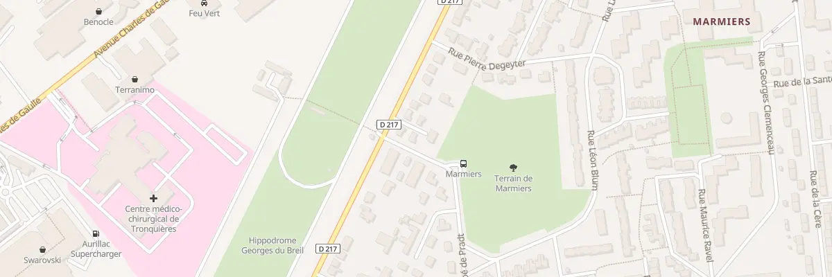 Plan du 45B Av de Tronquières à Aurillac