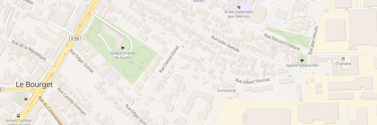Plan du 30 Rue Albert Thomas au Bourget