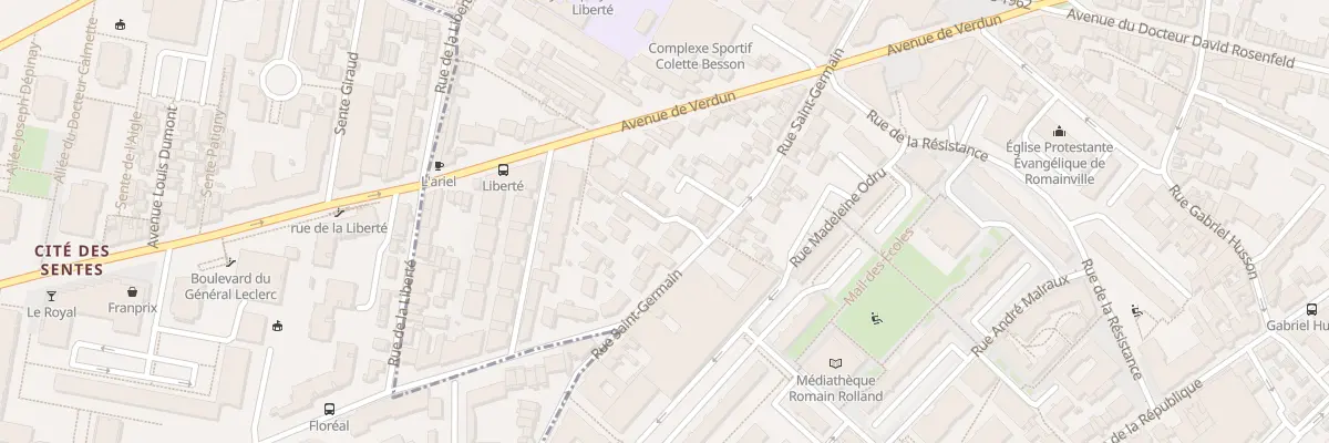 Plan du 64 Rue Saint - Germain à Romainville