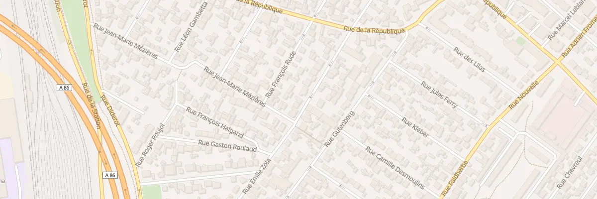 Plan du 72 Rue Lamartine à Drancy