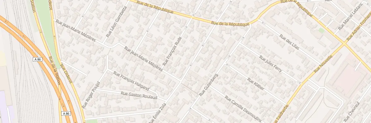 Plan du 70 Rue Lamartine à Drancy