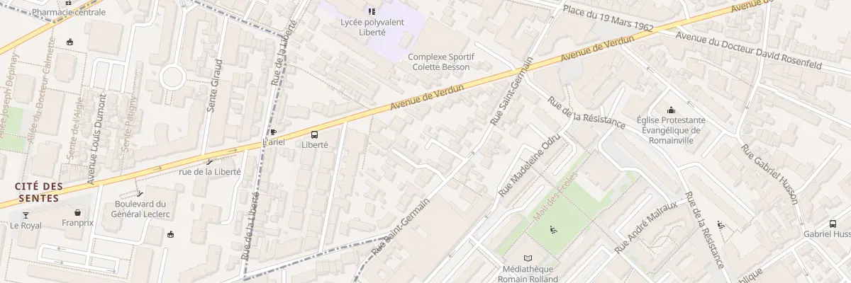 Plan du 56 Rue Saint - Germain à Romainville