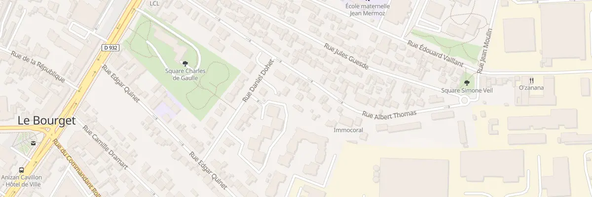 Plan du 34 Rue Albert Thomas au Bourget
