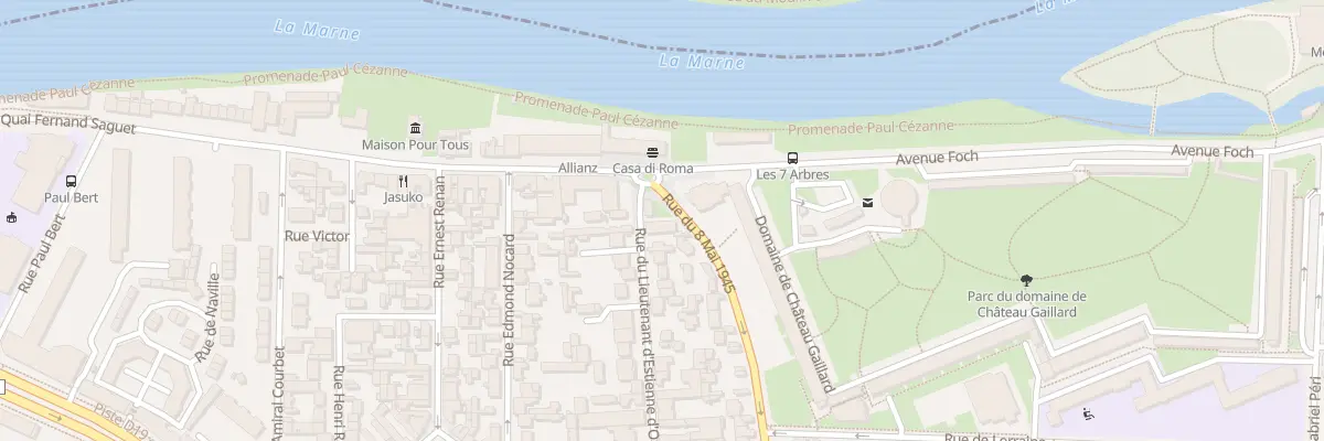 Plan du 1 Rue Lt Vaisseau Estienne Orves à Maisons-Alfort